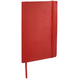 Agenda A5 cu pagini dictando, coperta moale cu elastic, Everestus, CC03, pu, rosu