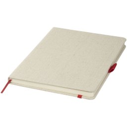 Agenda A5 cu pagini dictando, coperta cu elastic, Everestus, LA03, bumbac, rosu