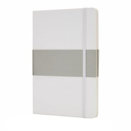 Agenda 160 pagini A5, coperta tare, Everestus, DE, hartie, poliester, alb