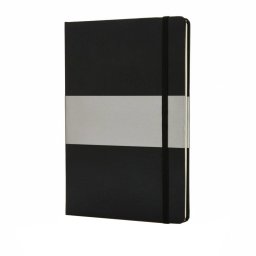 Agenda 160 pagini A5, coperta tare, Everestus, DE, hartie, poliester, negru