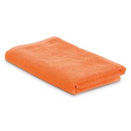 Prosop de plaja 150x75 cm, gentuta netesuta, Everestus, BH, catifea bumbac 320 g/m², portocaliu