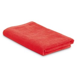 Prosop de plaja 150x75 cm, gentuta netesuta, Everestus, BH, catifea bumbac 320 g/m², rosu