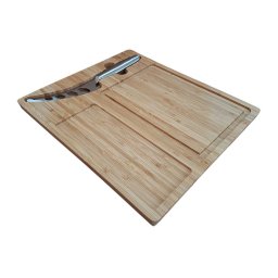Platou branzeturi 30x26x1.5 cm, Everestus, NB, bambus, natur, saculet de calatorie inclus