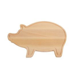 Tocator din lemn natural 34x20x0.8 cm, Everestus, TB04, maro, saculet de calatorie inclus