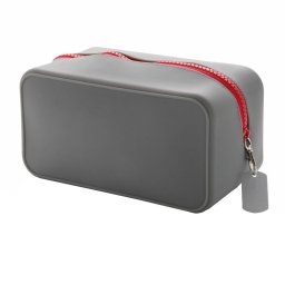 Geanta cosmetice din silicon, fara scurgeri, Everestus, SN, gri