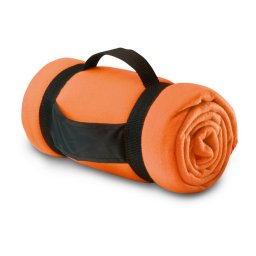 Patura de picnic confortabila, 150x120 cm, Everestus, PP04, poliester, portocaliu, saculet de calatorie inclus