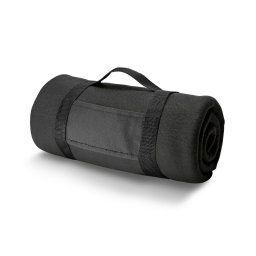 Patura de picnic din poliester 150x120 cm, Everestus, BTS02, negru, saculet de calatorie inclus