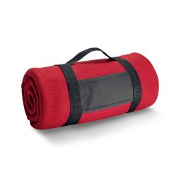 Patura de picnic din poliester 150x120 cm, Everestus, BTS06, rosu, saculet de calatorie inclus