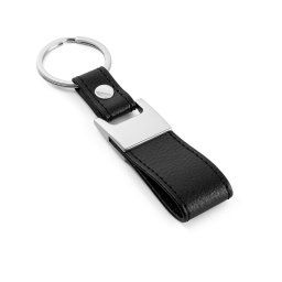 Breloc business, Everestus, KR0468, piele ecologica, metal, negru