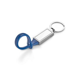 Breloc cu agatatoare, Everestus, KR0500, metal, pvc, albastru