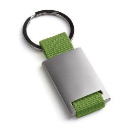Breloc cu material textil, Everestus, KR0510, metal, verde