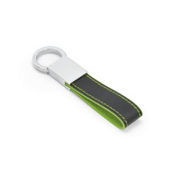 Breloc Everestus, KR0478, piele ecologica, metal, verde