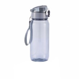 Sticla de apa 600 ml, cu buton de deschidere, Everestus, TN02, tritan, negru, saculet de calatorie inclus