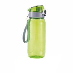 Sticla de apa 600 ml, cu buton de deschidere, Everestus, TN04, tritan, verde, saculet de calatorie inclus