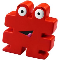 Jucarie antistres Hashtag, Everestus, ASJ064, poliuretan, rosu