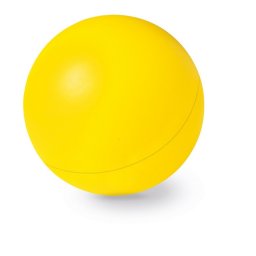 Jucarie antistres Minge unicolora, diametru 60 mm, Everestus, ASJ004, poliuretan, galben