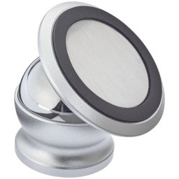 Suport telefon auto magnetic rotativ, Everestus, STT111, aluminiu, gri