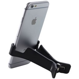 Suport telefon de birou, Everestus, STT118, abs, plastic, negru