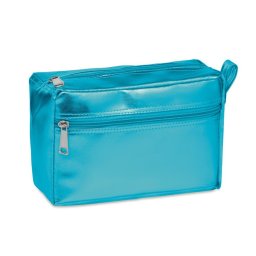 Geanta cosmetice pentru voiaj, Everestus, SE01, pvc lucios, albastru