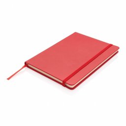 Agenda A5 deluxe cu coperta tare, Everestus, JU030, poliester, rosu
