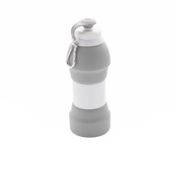 Bidon de apa pliabil, 580 ml, Everestus, JU049, silicon, gri