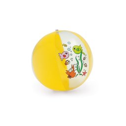 Minge de plaja gonflabila, transparenta, Everestus, EGB042, pvc, galben
