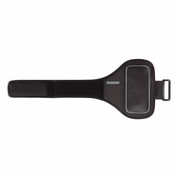 Suport de mana pentru telefon, cu buzunar de chei, Everestus, UL02, neopren, pu, negru