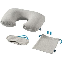 Set de calatorie compus din 4 piese, Everestus, MI01, bumbac, lana, gri