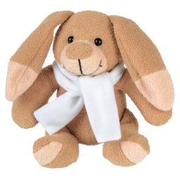 Iepuras de Plus, inaltime 15 cm, Kidonero, Colectia "Micul meu prieten", JPK042, poliester, maro