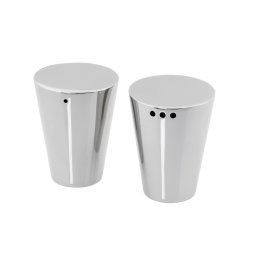 Set sare si piper din metal lustruit, Everestus, SP07OO, argintiu