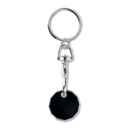 Breloc cu jeton GBP, Everestus, 9IA19143, Zinc, Negru