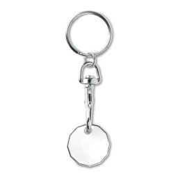 Breloc cu jeton GBP, Everestus, 9IA19148, Zinc, Alb