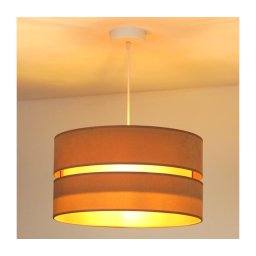Lustră pe cablu Duolla DUO 1xE27/15W/230V d. 40 cm bej