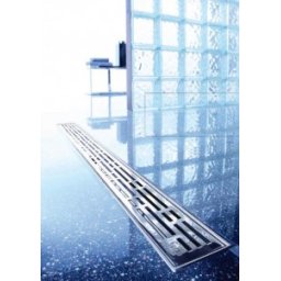 Grila de otel din inox de 700 mm design Basic finisaj lucios