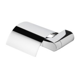 Suport cu capac cromat pentru hartie WC varianta de stanga, Geesa seria Wynk