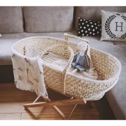 Cosulet bebe pentru dormit handmade din material ecologic Baby natur