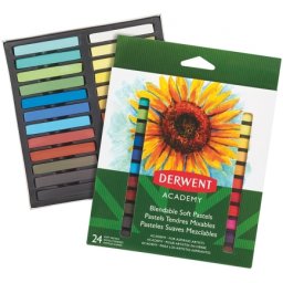 Set 24 creioane pastel soft, calitate superioara, pentru artisti aspiranti Derwent Academy