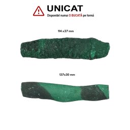 Malachit Natural Brut - 114-137 x 27-30 mm ( XXL ) - 1 Buc