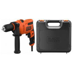 Masina de gaurit, cu percutie, Black and Decker, BEH200K, cu fir, 220V, 2900 rpm