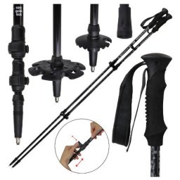 Set bete ALPIDEX Trekking Carbon Easy Quick Lock 63-135cm