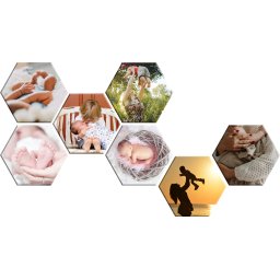 Canvas hexagon personalizat