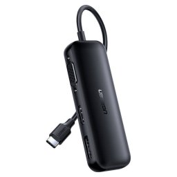 Adaptor UGREEN CM260 USB-C la HDMI + VGA + Display Port (black)
