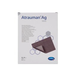 Atrauman Ag, impregnate cu unguent neutru si argint, 10 cm x 10 cm, 10 buc.