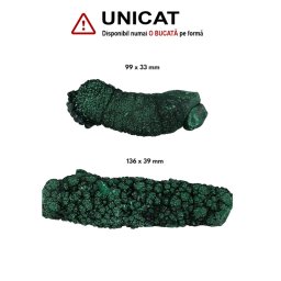 Malachit Natural Brut - 99-136 x 33-39 mm ( XXL ) - 1 Buc