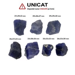 Tanzanit Natural Neregulat - 25-37 x 23-29 x 12-26 mm - ( XL ) - 1 Buc
