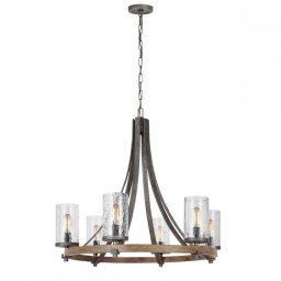 Candelabru rustic industrial Angelo, 6xE27, D:77,2 cm, QN-ANGELO6