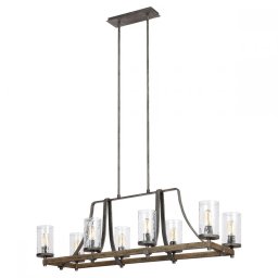 Candelabru rustic industrial Angelo, 8xE27, L:116,8 cm, QN-ANGELO8-ISLE