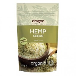 Seminte de canepa decorticate bio 200g Dragon Superfoods