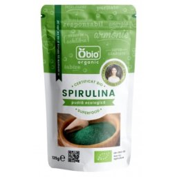 Spirulina pudra bio 125g Obio