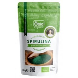 Spirulina pulbere bio 250g Obio